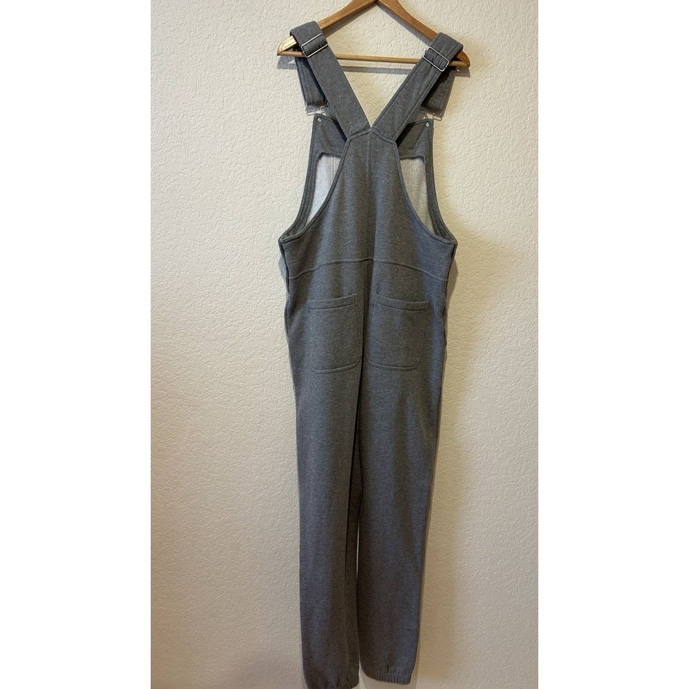 Empyre Men's Bib Overalls Gray Fleece Size M Loungewear Comfy Warm Outdoor - Picture 6 of 12